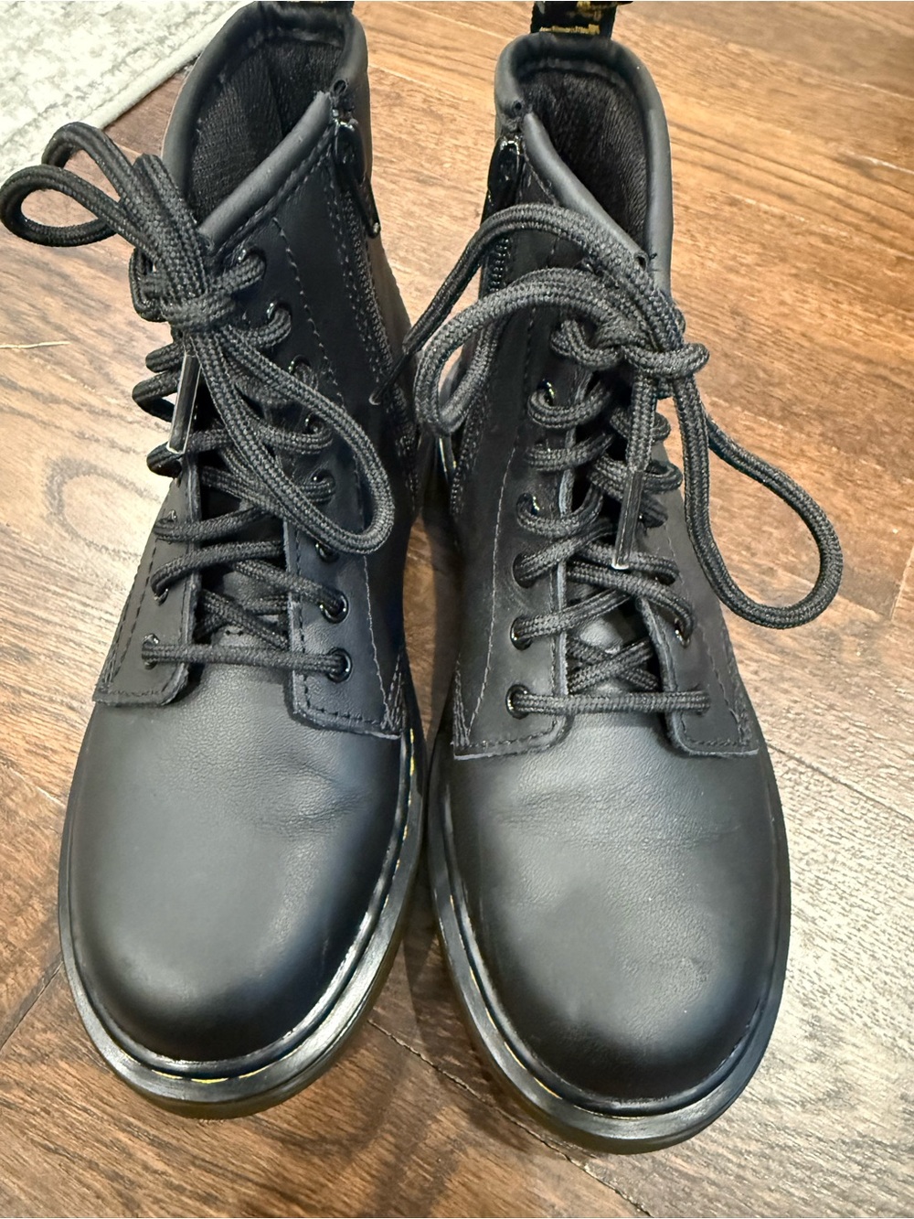 Dr. Martens Black Youth Lace-Up Ankle Boots